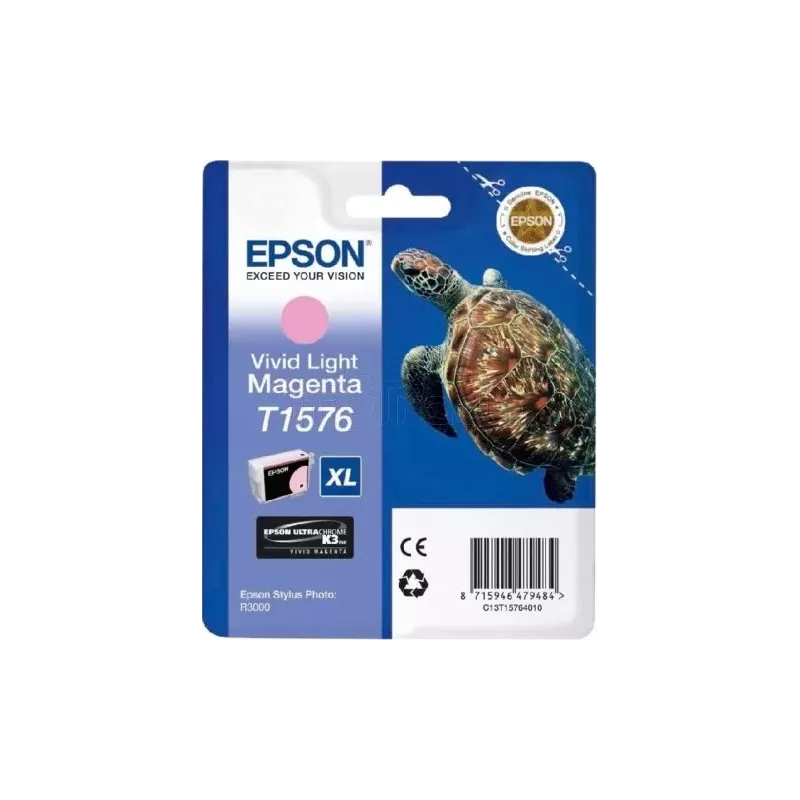 Cartouche d'encreEpsonTortue T1576 XL (Magenta clair) | MonPC.Store