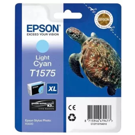 Cartouche d'encreEpsonTortue T1575 XL (Cyan clair) | MonPC.Store