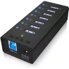 Hub USB 3.0Icy Box- 7 ports (Noir) | MonPC.Store