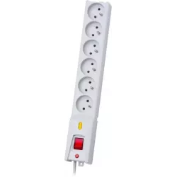 Multiprise Lestar 6 prises + Interrupteur 1.50m LXA610 | MonPC.Store