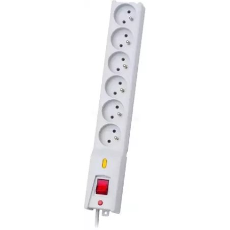 Multiprise Lestar 6 prises + Interrupteur 1.50m LXA610 | MonPC.Store