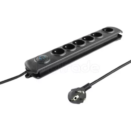 Multiprise Surtension Qoltec 6 prises | MonPC.Store
