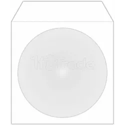 Boite de 100 pochettes papier pour CD/DVD avec fenêtre | MonPC.Store