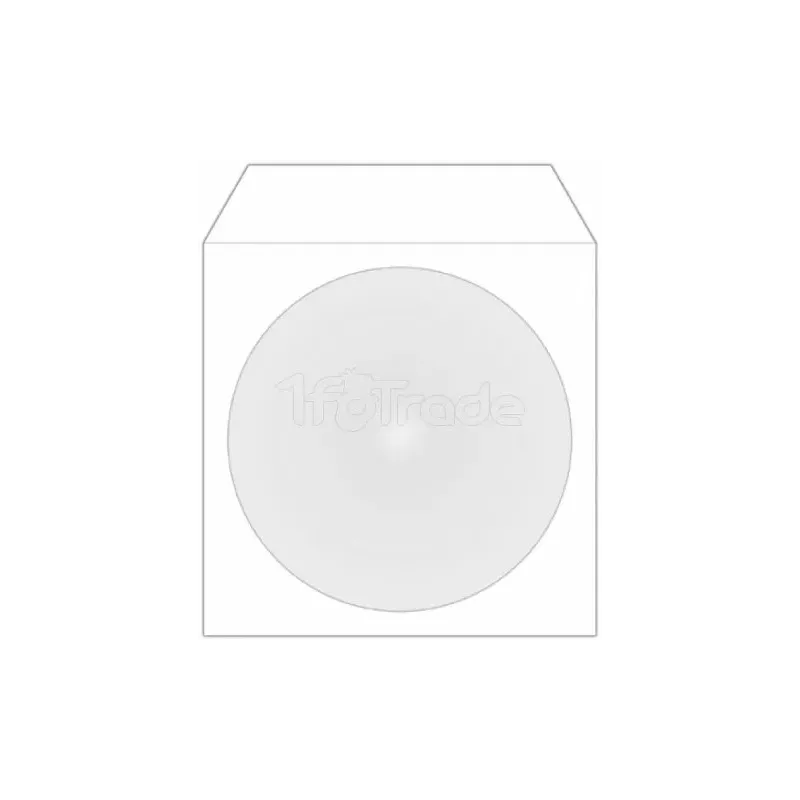 Boite de 100 pochettes papier pour CD/DVD avec fenêtre | MonPC.Store