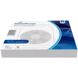 Pack MediaRange de 50 pochettes papier pour CD/DVD | MonPC.Store