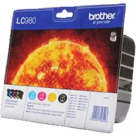 Pack 4 cartouches d'encreBrotherLC980 | MonPC.Store