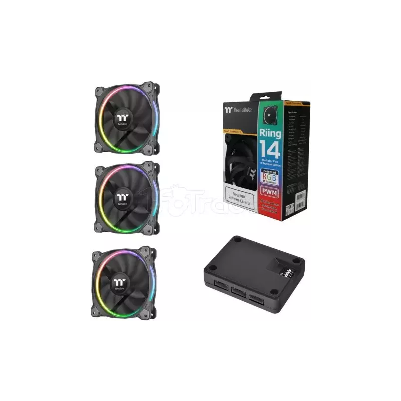 Lot de 3 Ventilateurs de boitierThermaltakeRiing Plus… | MonPC.Store