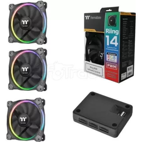 Lot de 3 Ventilateurs de boitierThermaltakeRiing Plus… | MonPC.Store