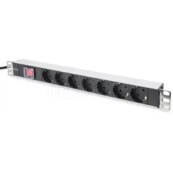 MultipriseDigitus7 prises 2m (Noir) - rackable 19 | MonPC.Store