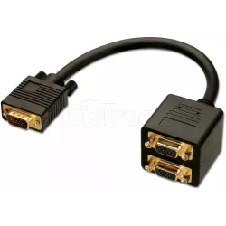 CableLindyVGA Male vers 2 x VGA femelle (Y - doubleur… | MonPC.Store