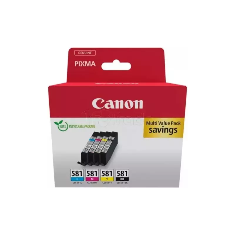 Pack 4 cartouches d'encreCanonCLI-581 (Couleurs + Noir) | MonPC.Store