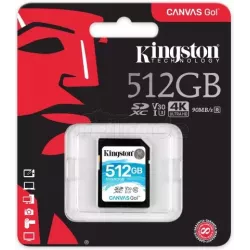 Carte mémoire SDKingstonCanvas Go! - 512Go | MonPC.Store