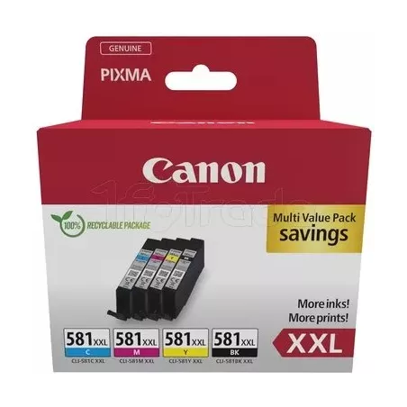 Pack 4 cartouches d'encreCanonCLI-581XXL ( couleurs +… | MonPC.Store