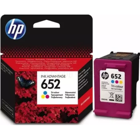 Pack 3 Cartouches d'encre HP 652 (Cyan, Magenta, Jaune) | MonPC.Store