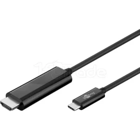 Cable adaptateur USB Type CGoobayvers HDMI 1,80m (Noir) | MonPC.Store