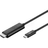 Cable adaptateur USB Type CGoobayvers HDMI 1,80m (Noir) | MonPC.Store