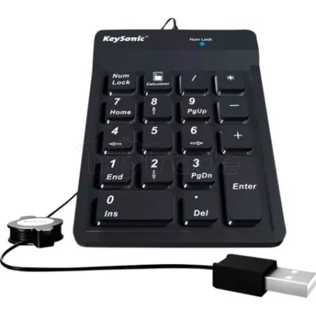 Pavé Numerique USB KeySonic en Silicone | MonPC.Store