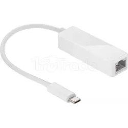 Carte RéseauGoobayUSB Type C vers RJ45 Gigabit (Blanc) | MonPC.Store