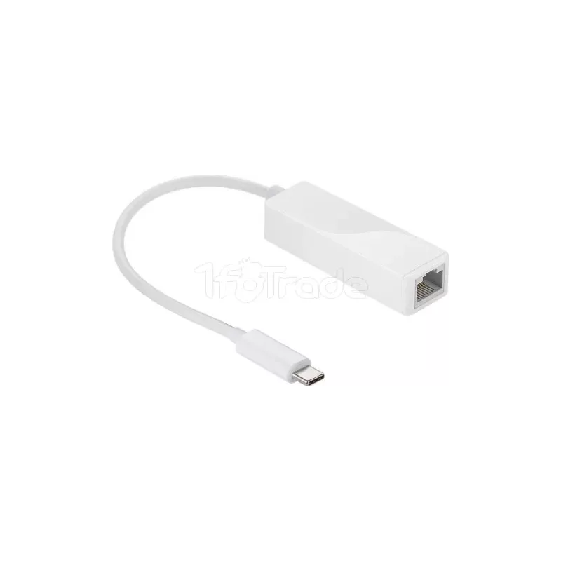 Carte RéseauGoobayUSB Type C vers RJ45 Gigabit (Blanc) | MonPC.Store