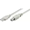 CableGoobayUSB 2.0 type A - B M/M 1,80m (Gris) | MonPC.Store