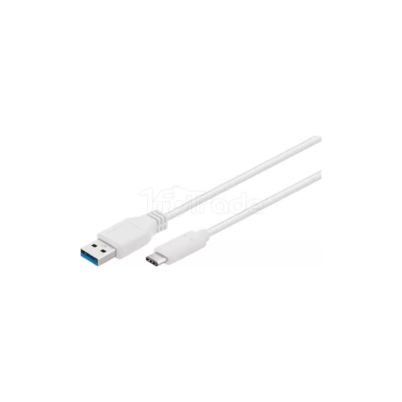 CableGoobayUSB 3.0 Type C - A 1m MM (Blanc) | MonPC.Store