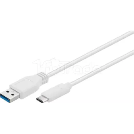 CableGoobayUSB 3.0 Type C - A 1m MM (Blanc) | MonPC.Store