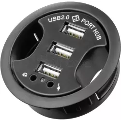 Hub USB 2.0 encastrableGoobay- 3 ports | MonPC.Store