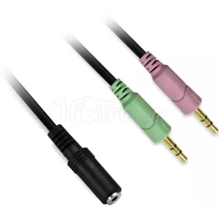 AdaptateurD2 Diffusion2x Jack 3"1/2 M vers Jack 3"1/2… | MonPC.Store