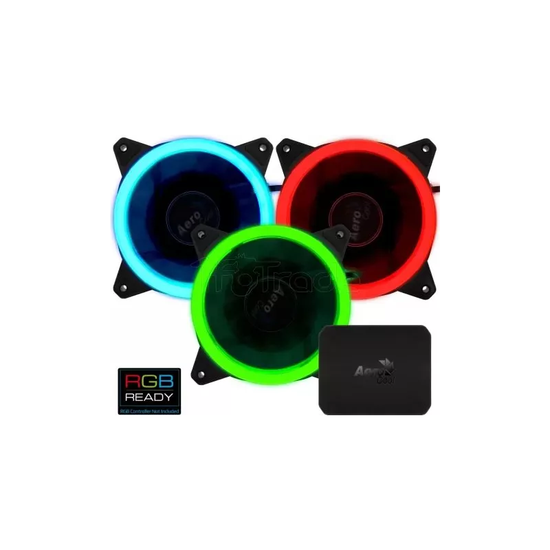 Lot de 3 Ventilateurs de boitierAeroCoolRev RGB Pro… | MonPC.Store