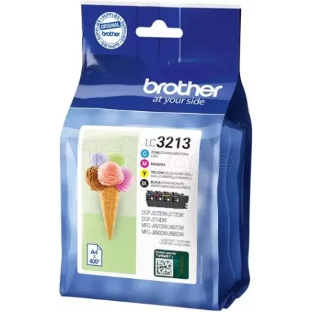 Pack 4 cartouches d'encreBrotherLC3213 (Noir + Couleurs) | MonPC.Store