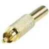 Connecteur RCA Male à souder Métal Or/Blanc | MonPC.Store