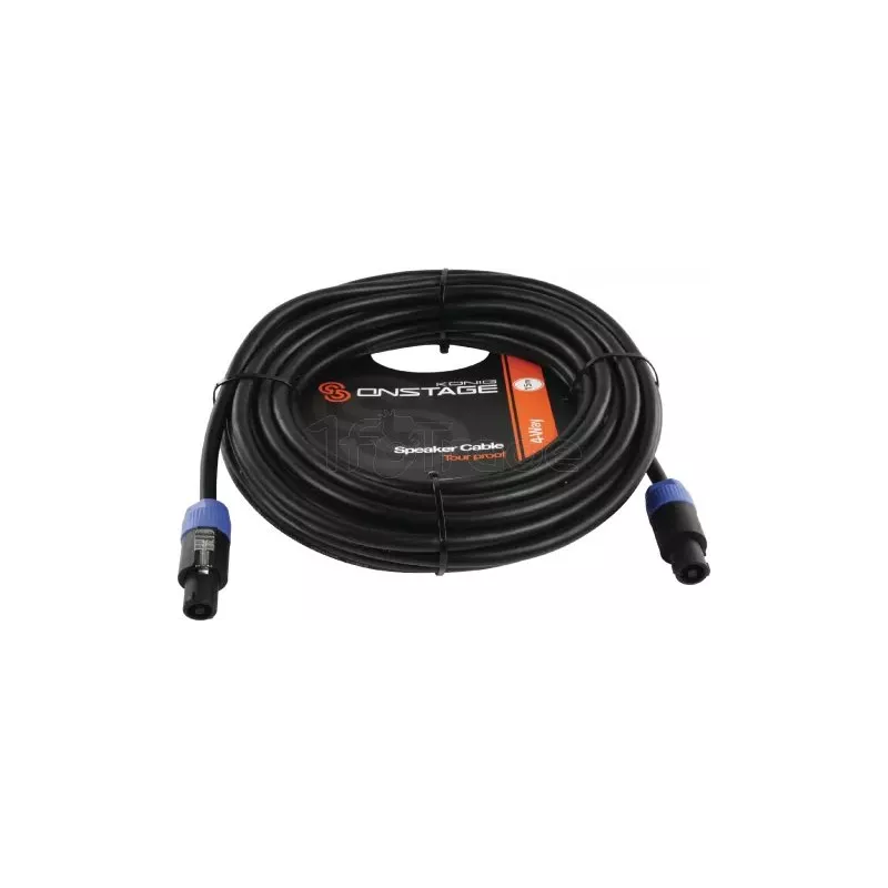 Câble pour Enceinte - Speakon 4x Konig 1,5mm² 15m (Noir) | MonPC.Store