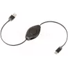 Cable USB 2.0 rétractableRetrakvers USB Type C (Noir) | MonPC.Store