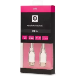 Cable HDMID2 Diffusion1,5m M/M (Blanc) | MonPC.Store