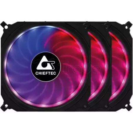 Lot de 3 Ventilateurs de boitierChieftecTornado RGB… | MonPC.Store