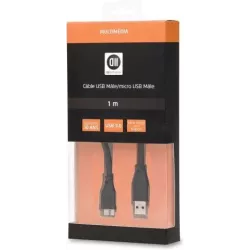 CableD2 DiffusionUSB 3.0 type A - Micro B M/M 1M (Noir) | MonPC.Store
