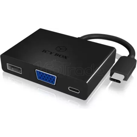 AdaptateurIcy BoxIB-DK4032-CP USB 3.1 Type C vers VGA… | MonPC.Store