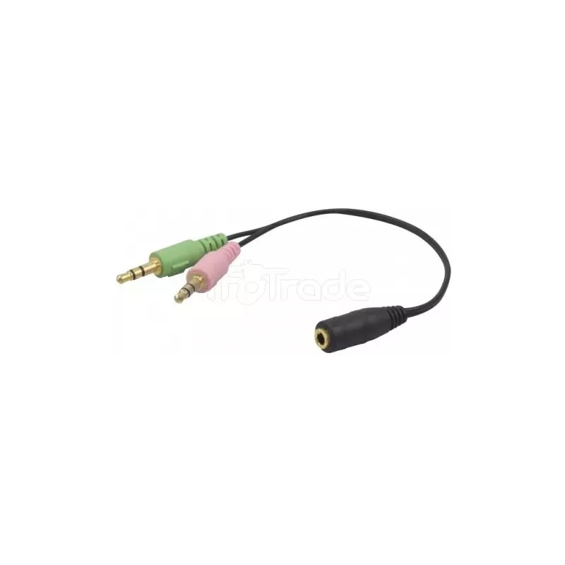 Cable Adaptateur Jack 3"1/2 F vers 2x Jack 3"1/2 M… | MonPC.Store