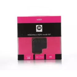 Adaptateur HDMID2 DiffusionCoudé à 90° (Noir) | MonPC.Store