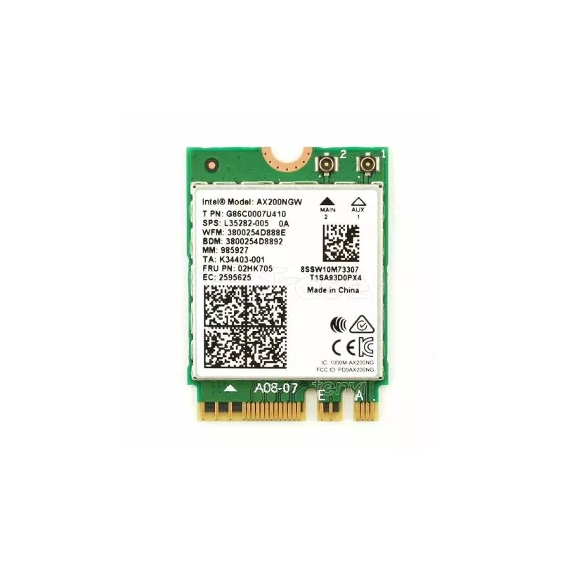Carte Réseau M.2 Type 2230IntelWiFi Wi-Fi 6 AX200 +… | MonPC.Store