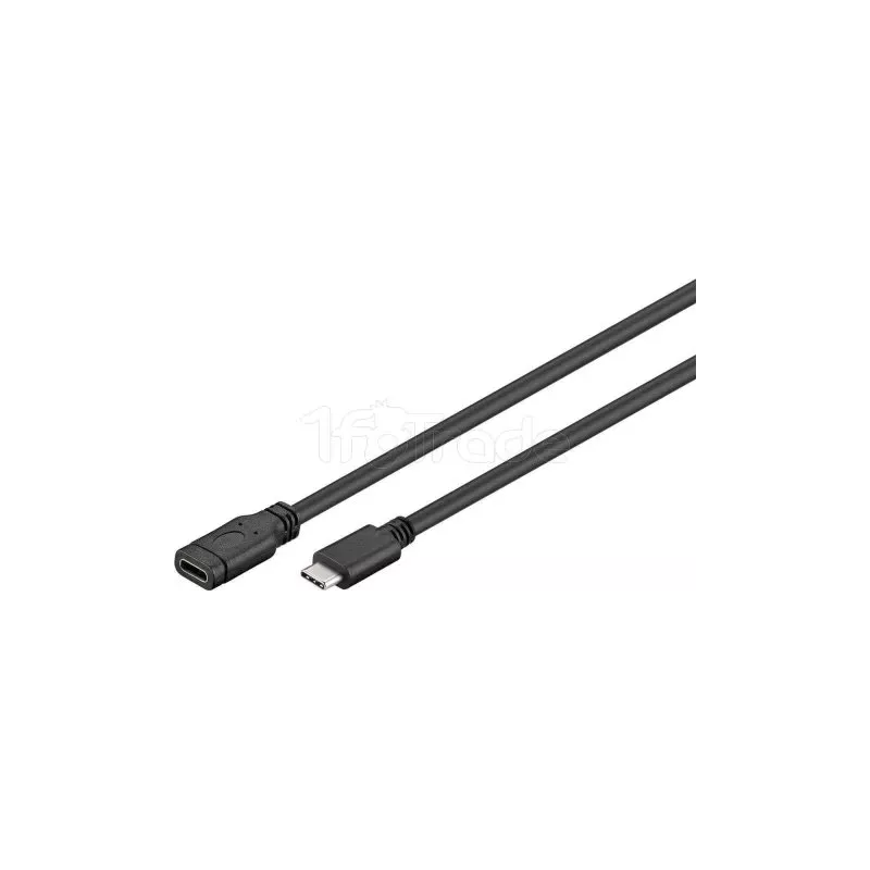 Rallonge USB Type C 3.1Goobay- 1m M/F (Noir) | MonPC.Store