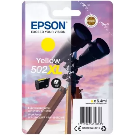 Cartouche d'encreEpsonJumelles 502 XL (Jaune) | MonPC.Store