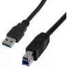 Cable MCL Samar USB 3.0 Type A - B 2m MM (Noir) | MonPC.Store