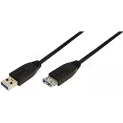 Rallonge USB 3.0LogiLink1m M/F (Noir) | MonPC.Store