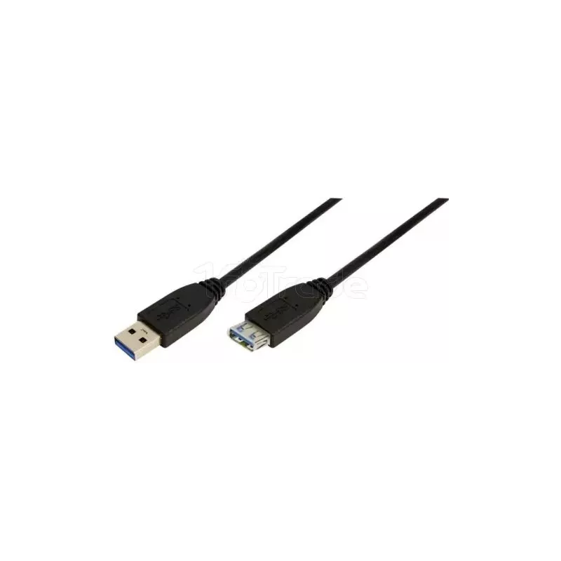 Rallonge USB 3.0LogiLink1m M/F (Noir) | MonPC.Store