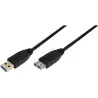 Rallonge USB 3.0LogiLink1m M/F (Noir) | MonPC.Store