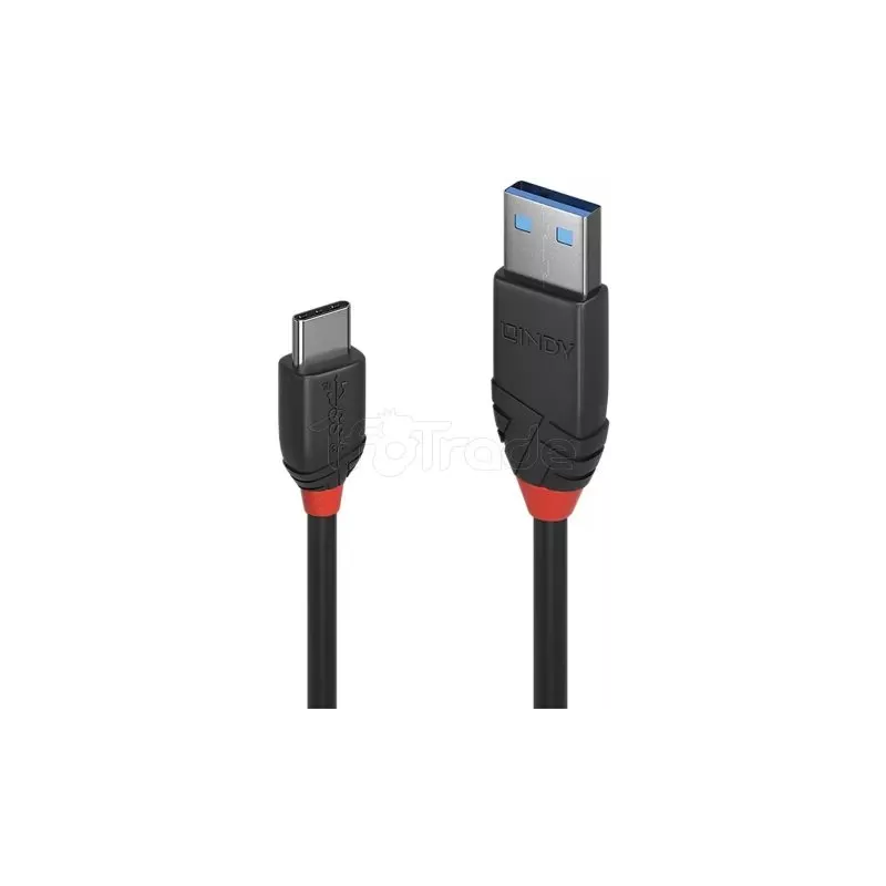 CableLindyUSB 3.1 vers Type C 1m (Noir) | MonPC.Store