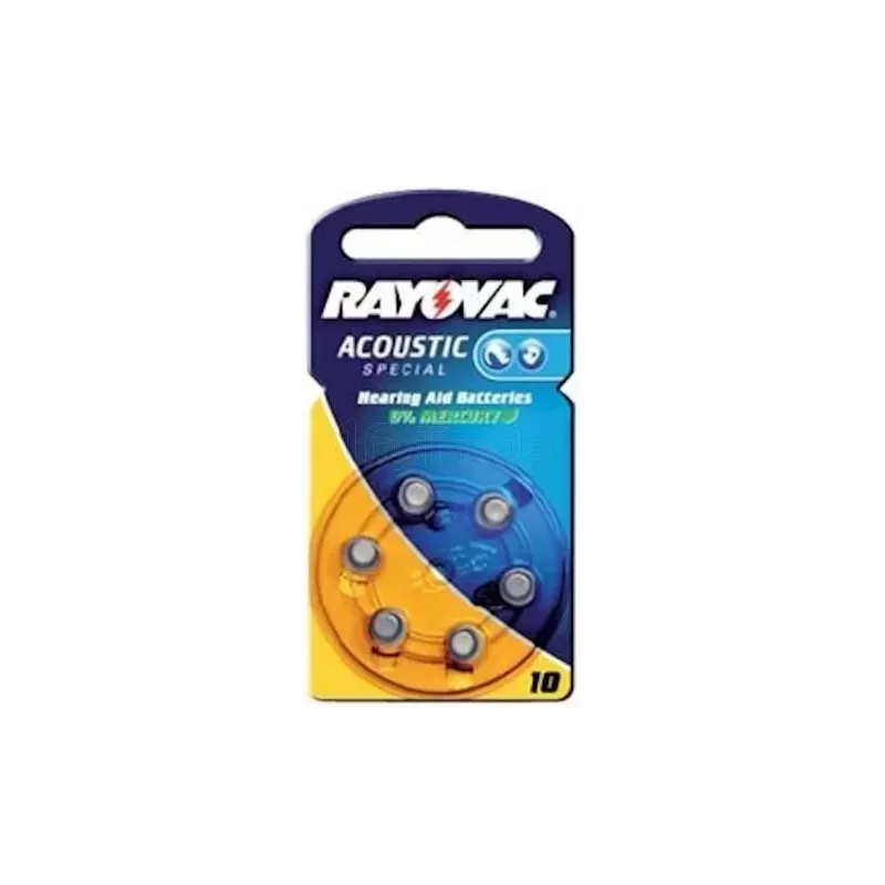 Lot de 6 piles Rayovac A10 (PR70) 1,4V | MonPC.Store