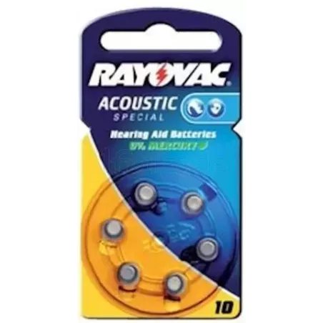 Lot de 6 piles Rayovac A10 (PR70) 1,4V | MonPC.Store