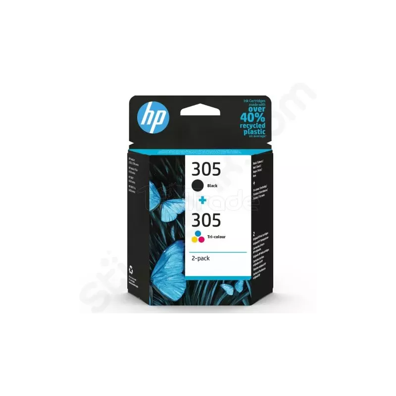Pack 2 Cartouches d'encre HP 305 (Noir + Couleurs) | MonPC.Store